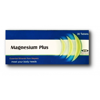 MAGNESIUM PLUS ( MAGNESIUM GLUCONATE 100 MG + MAGNESIUM OXIDE 400 MG ) 30 TABLETS